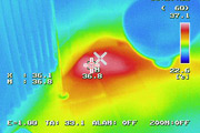 Leckortung Thermografiebild